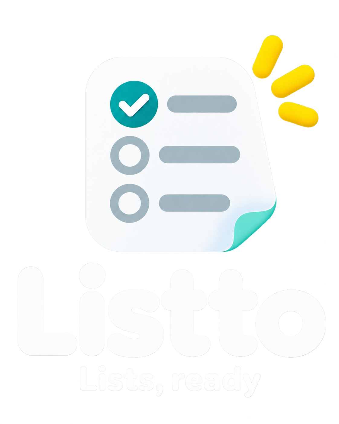 Listto. Lists, ready.