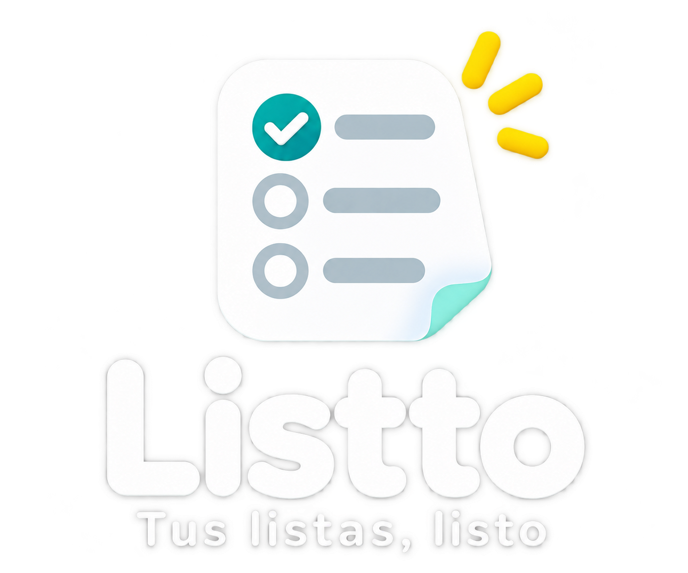 Listto. Tus listas, listo.